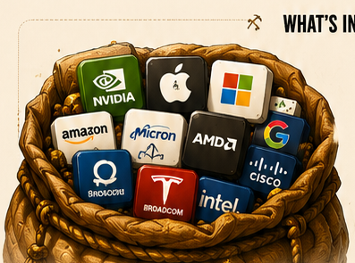 Bag of top ETF holdings